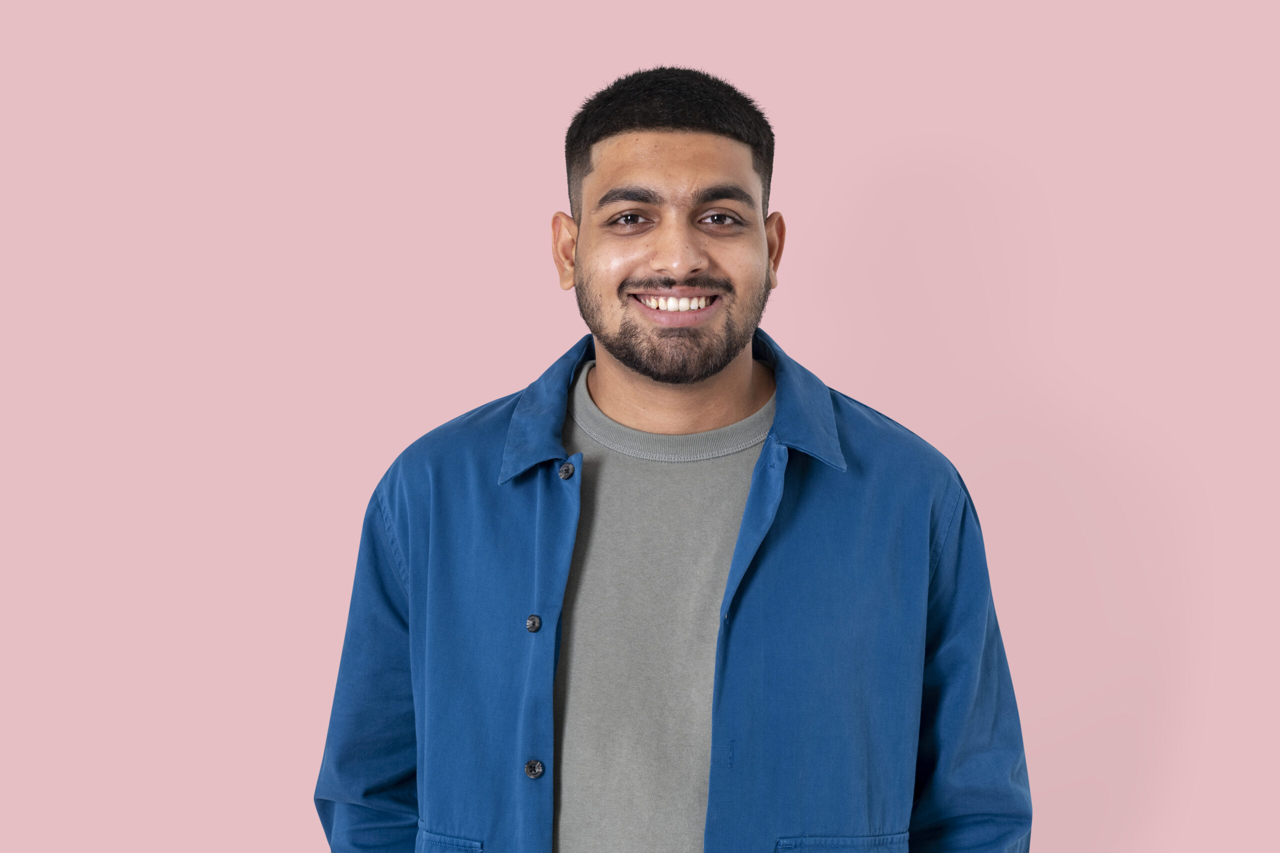 Indian man smiling cheerful expression closeup portrait