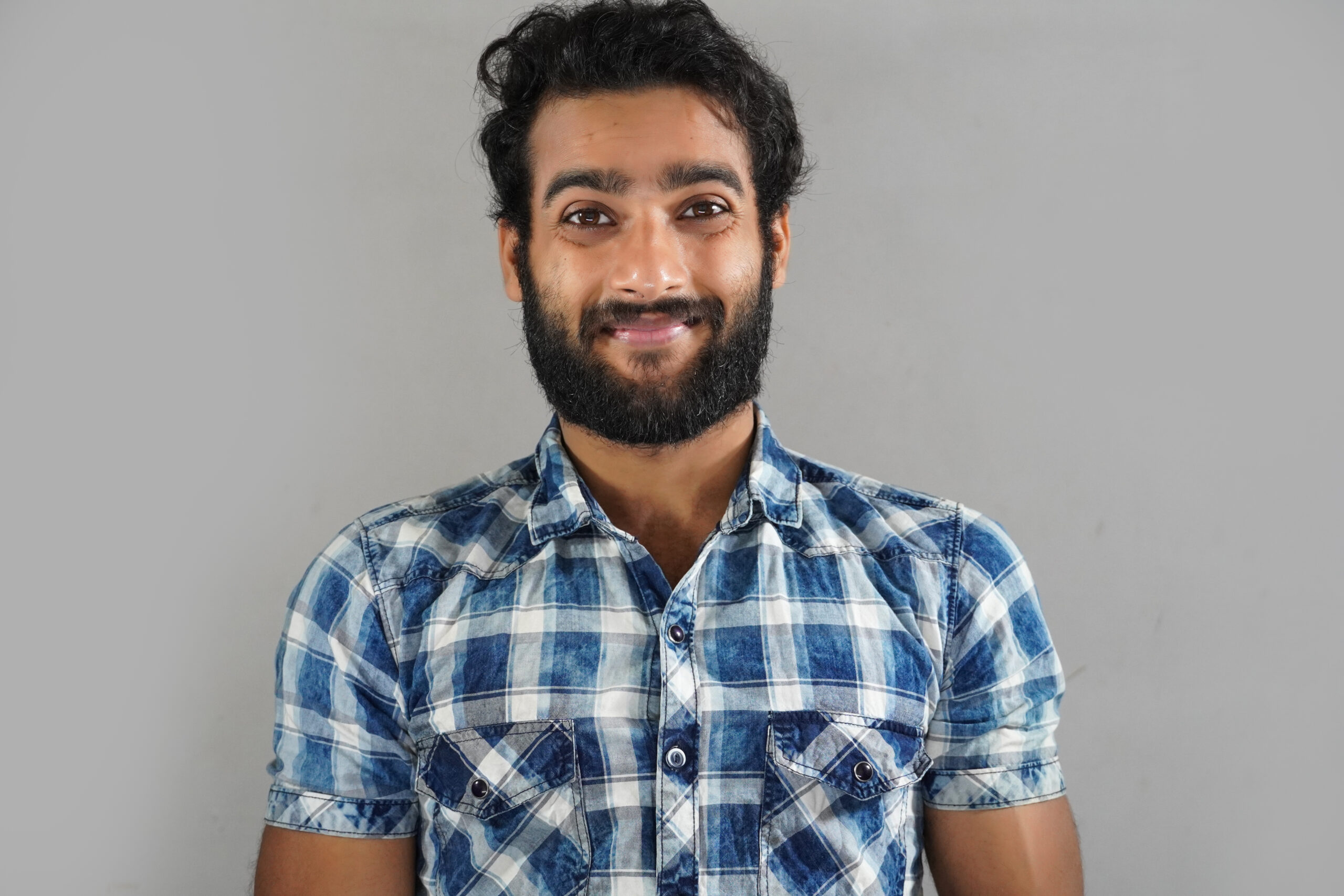 portrait of a man on white background